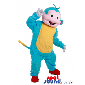 Blue Monkey Dora The Explorer Plush Character Mascot - Custom