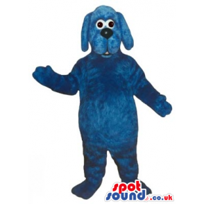 Customizable All Blue Dog Pet Friend Animal Plush Mascot -