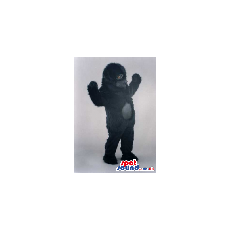 Customizable All Black Gorilla Animal Plush Mascot - Custom