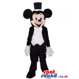 Mickey Mouse Cartoon Character Mascot With Elegant Clothes -