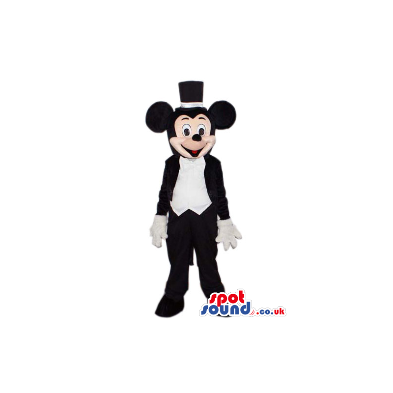 Mickey Mouse Cartoon Character Mascot With Elegant Clothes -
