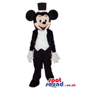 Mickey Mouse Cartoon Character Mascot With Elegant Clothes -