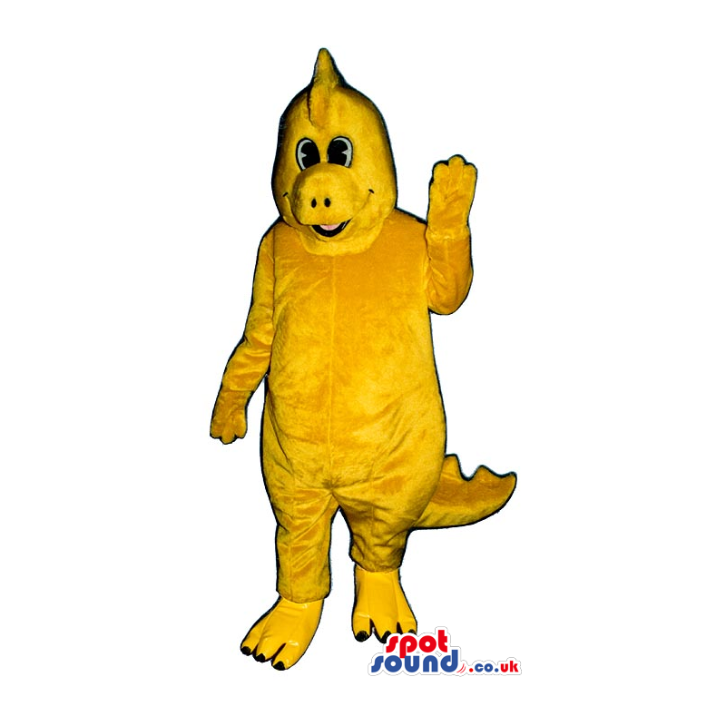 Customizable Yellow Dinosaur Plush Mascot With Comb - Custom