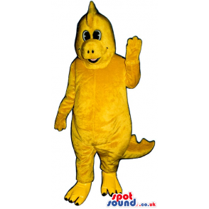 Customizable Yellow Dinosaur Plush Mascot With Comb - Custom