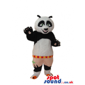 Kung Fu Panda Movie Character Mascot With Brown Shorts - Custom