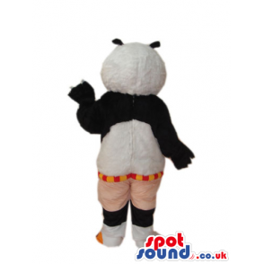 Kung Fu Panda Movie Character Mascot With Brown Shorts - Custom