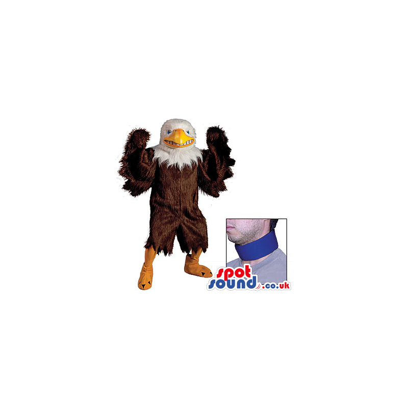 Blue Neck Band For American Eagle Bird Plush Mascot - Custom