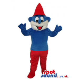 Daddy Smurf Smurfs Tv Cartoon Series Character Mascot - Custom