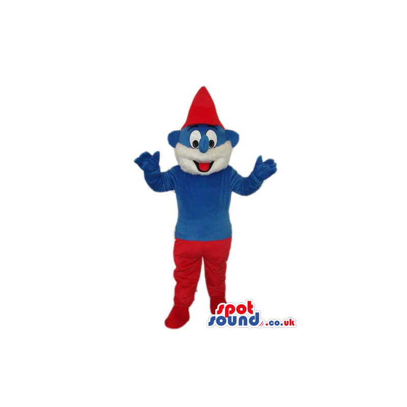 Daddy Smurf Smurfs Tv Cartoon Series Character Mascot - Custom