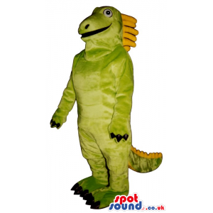 Customizable Green And Yellow Dinosaur Plush Mascot - Custom