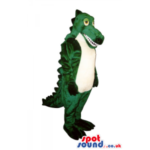 Customizable Lovely Green And White Crocodile Plush Mascot -
