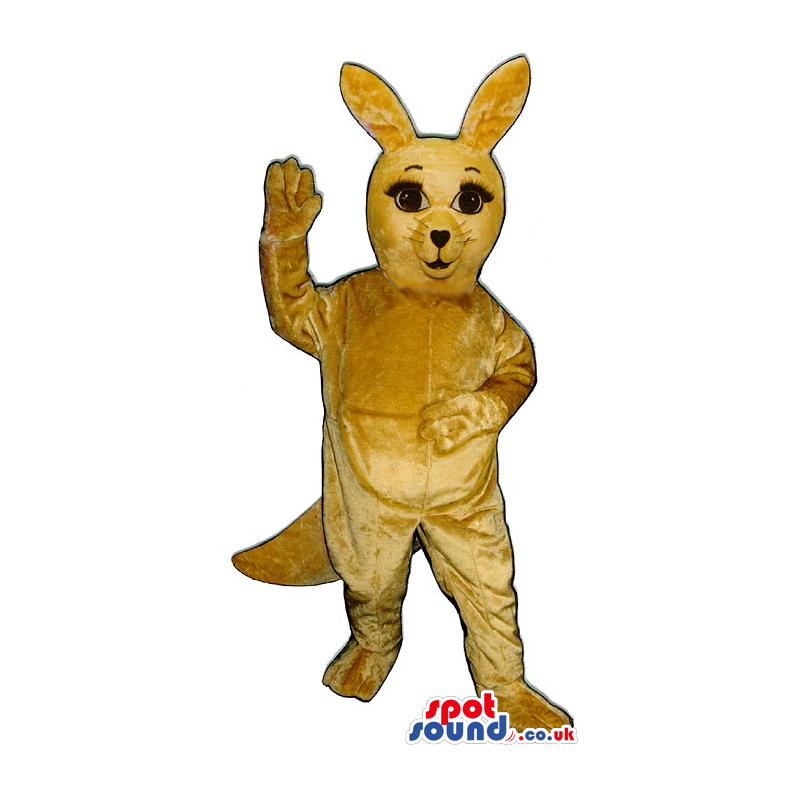 Cute All Light Brown Kangaroo Plush Animal Mascot - Custom