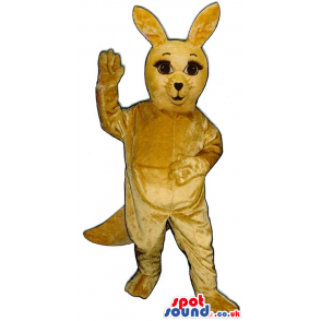 Cute All Light Brown Kangaroo Plush Animal Mascot - Custom