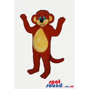 Red And Yellow Funny Cute Monkey Animal Plush Mascot - Custom