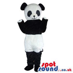 Panda Bear Animal Plush Mascot Wearing White Shorts - Custom