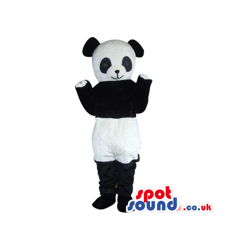 Panda Bear Animal Plush Mascot Wearing White Shorts - Custom