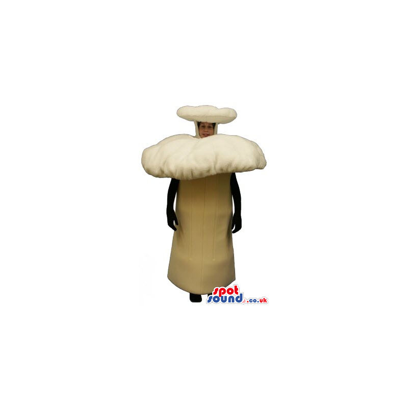 Big Forest Beige Mushroom Plush Mascot Or Halloween Costume -