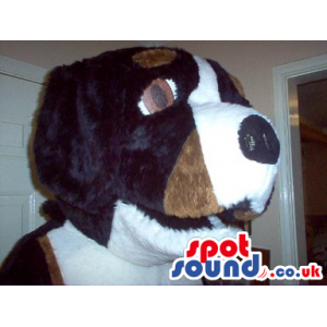 Brown And White Big Dog Mascot Plush Head - Custom Mascots