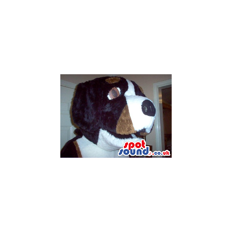 Brown And White Big Dog Mascot Plush Head - Custom Mascots