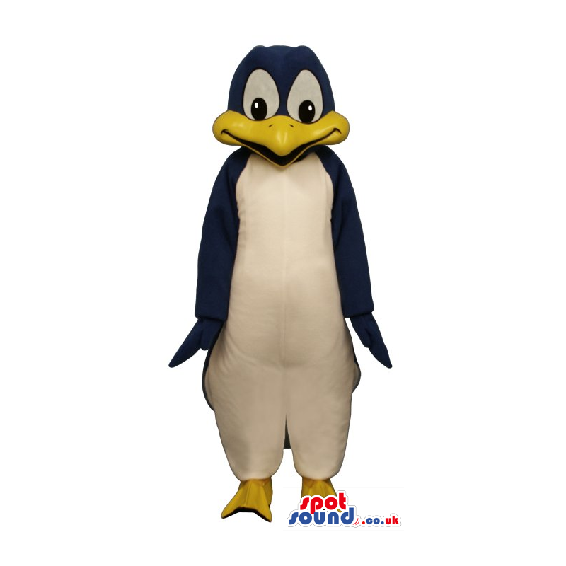 Cute Black Penguin Plush Mascot With A Big Yellow Beak - Custom