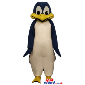 Cute Black Penguin Plush Mascot With A Big Yellow Beak - Custom