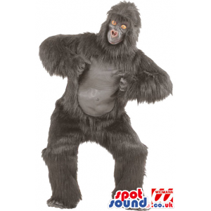 Hairy And Strong Grey Monster Gorilla Plush Mascot - Custom