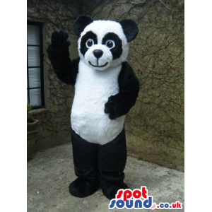 Cute Panda Bear Plush Mascot With Black Eye Circles - Custom