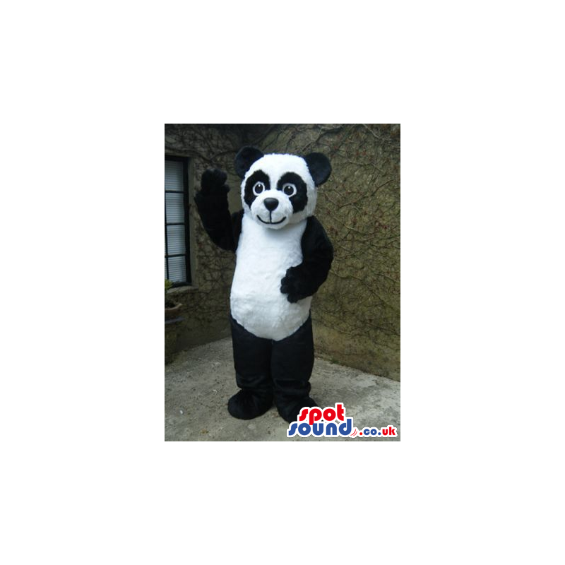 Cute Panda Bear Plush Mascot With Black Eye Circles - Custom