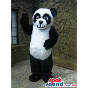 Cute Panda Bear Plush Mascot With Black Eye Circles - Custom