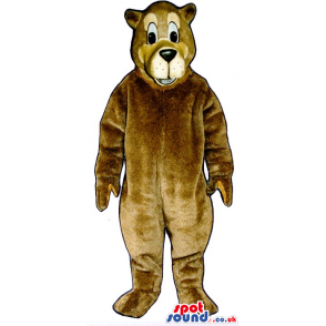 Brown Bear Mascot That Looks Like A Cartoon Character - Custom