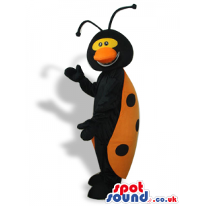 Ladybird Mascot With A Big Red Nose And Funny Face - Custom