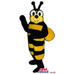 Bee Insect Plush Mascot With Large Round Eyes And Antennae -