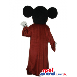 Mickey Mouse Disney Character With Medieval Brown Garments -