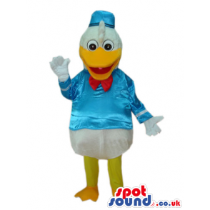 Donald Duck Disney Mascot With Special Exotic Garments - Custom