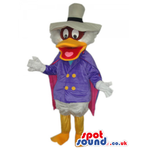 Darkwing Duck Disney Character Mascot Wearing Purple Garments -
