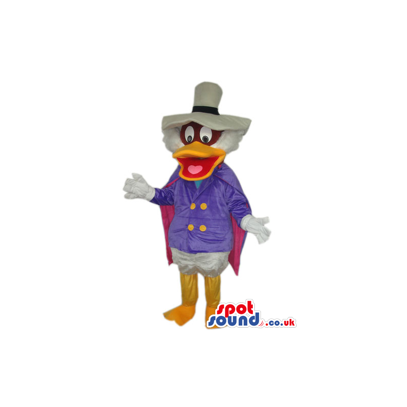 Darkwing Duck Disney Character Mascot Wearing Purple Garments -