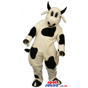 Funny Black And White Milk Cow Animal Plush Mascot - Custom