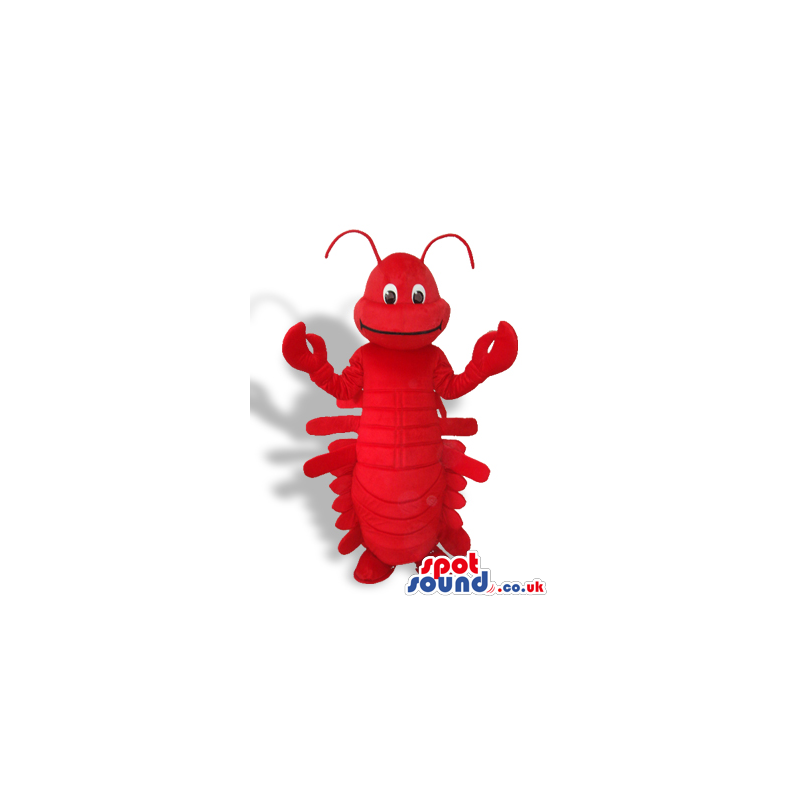 Customizable Bright Red Lobster Sea Animal Plush Mascot -