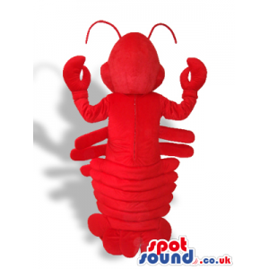 Customizable Bright Red Lobster Sea Animal Plush Mascot -