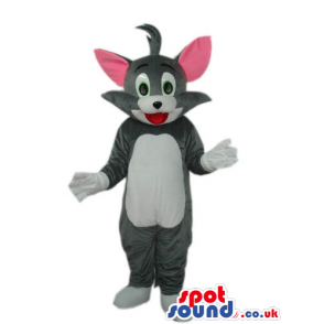 Tom Grey Cat Mascot From It Tom And Jerry Cartoon Series -