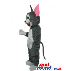 Tom Grey Cat Mascot From It Tom And Jerry Cartoon Series -