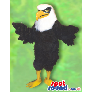 Fantastic Black And White Eagle Bird Animal Plush Mascot -