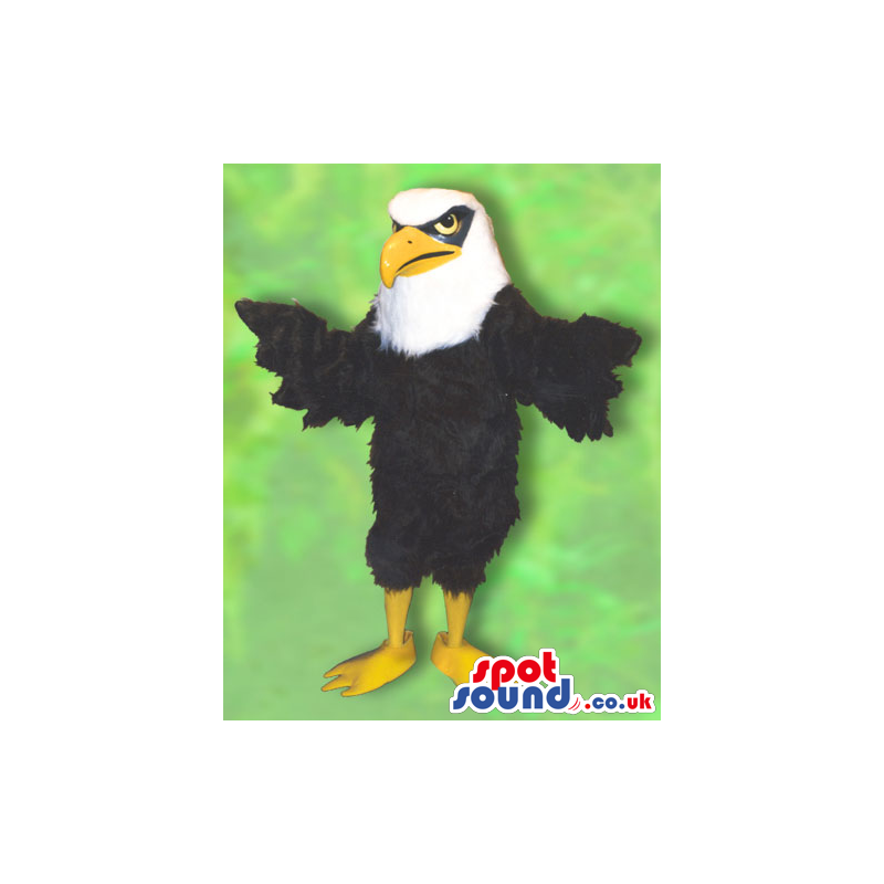Fantastic Black And White Eagle Bird Animal Plush Mascot -
