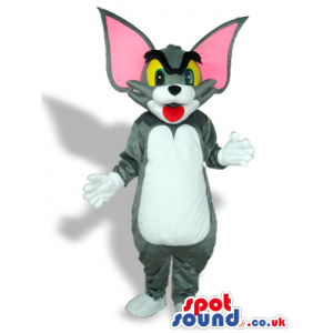 Jerry Cat From It Tom And Jerry Cartoon With Giant Ears In Grey