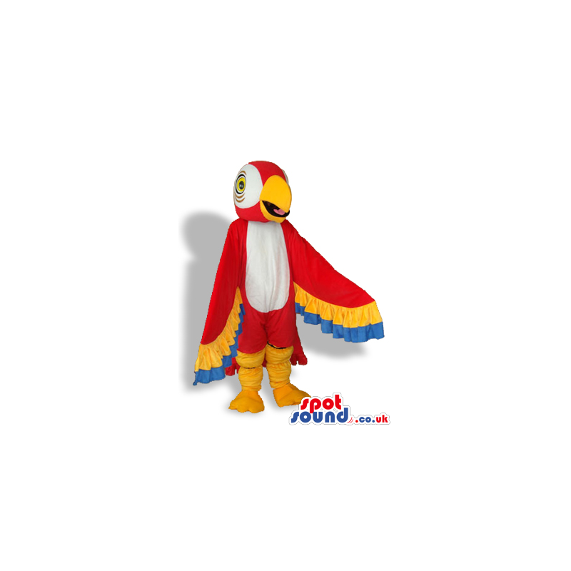Red Colorful Bright And Flashy Parrot Plush Mascot - Custom