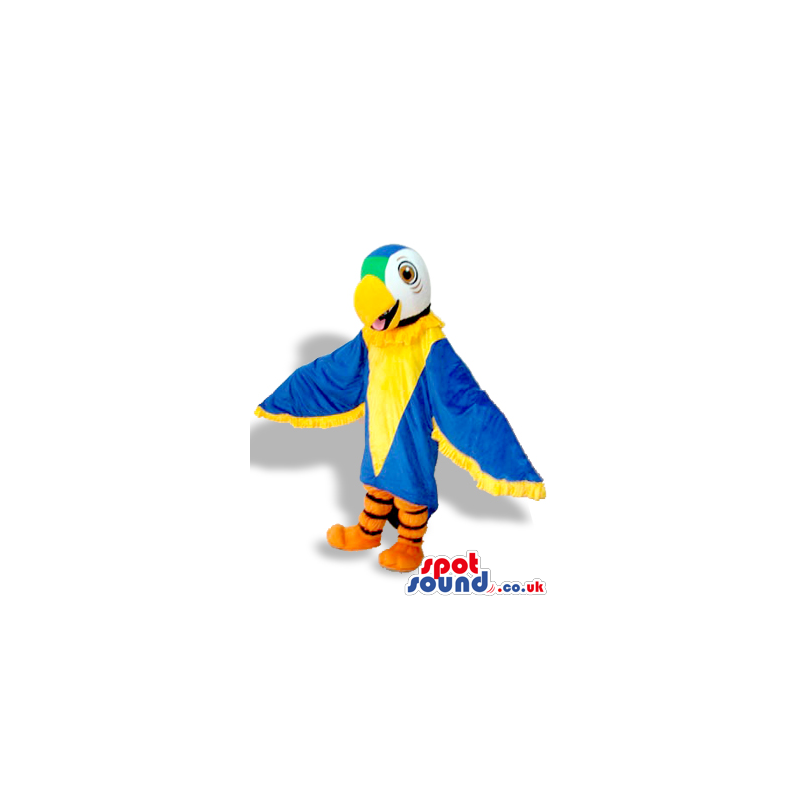 Blue And Yellow Bright And Flashy Parrot Plush Mascot - Custom