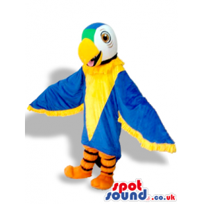 Blue And Yellow Bright And Flashy Parrot Plush Mascot - Custom