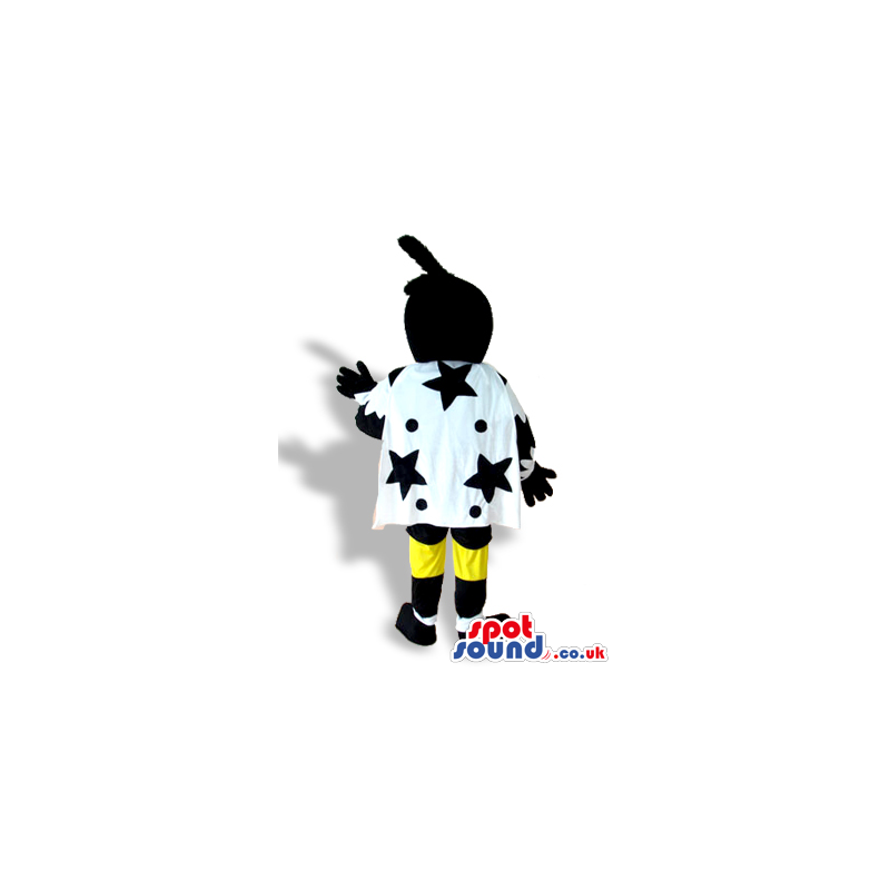 Buy Mascots Costumes in UK - Black Bird Mascot Wearing Black And White ...