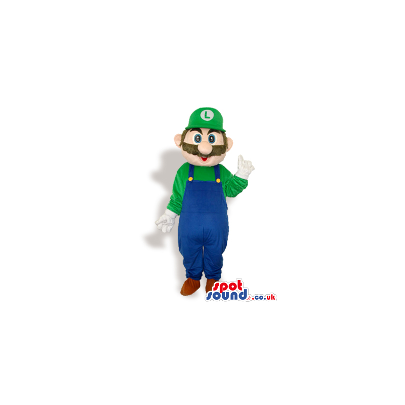 Luigi Super Mario Bros. Video Game Character Mascot - Custom