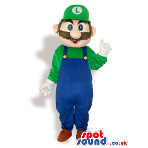 Luigi Super Mario Bros. Video Game Character Mascot - Custom